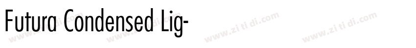Futura Condensed Lig字体转换